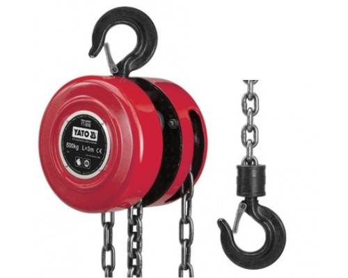 Pa lăng xích cao cấp Yato 0.5 tấn 3m 
