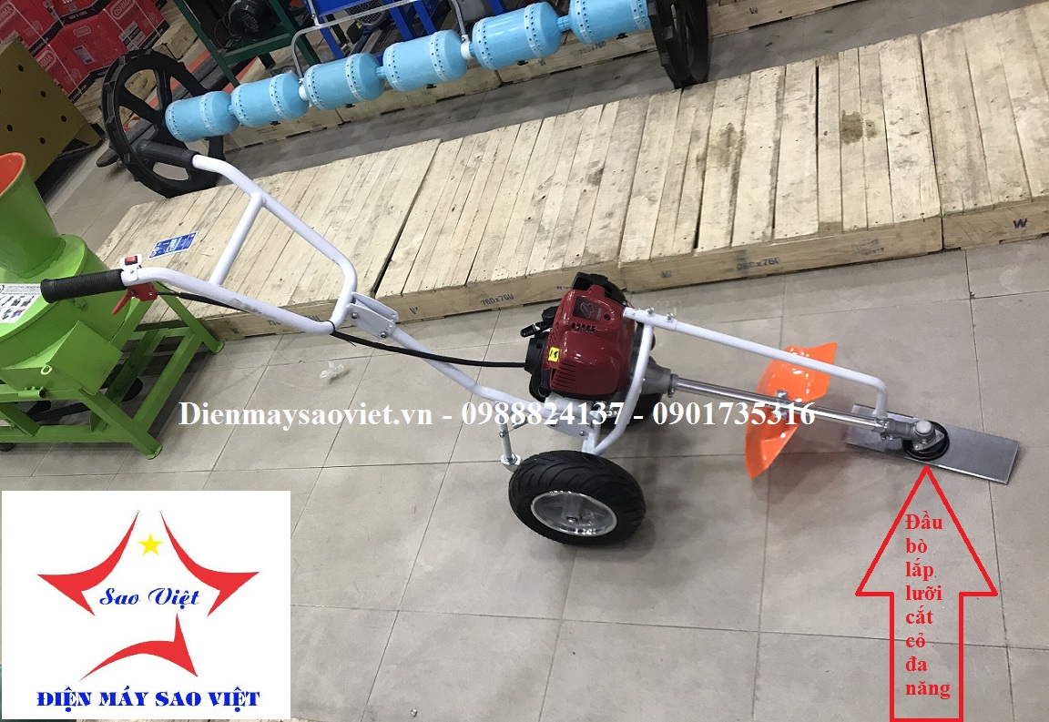 Máy cắt cỏ, xạc cỏ xới đất đẩy tay GX35 đa năng chính hãng 