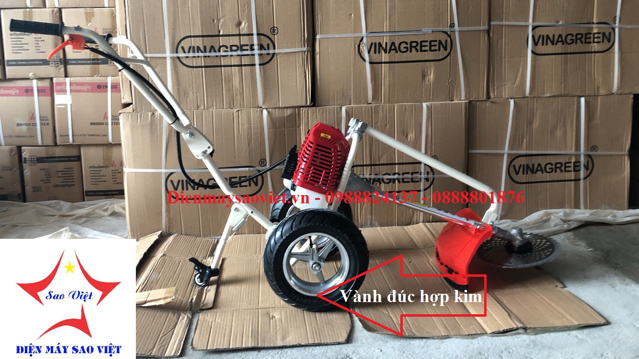 Máy cắt cỏ xạc cỏ xới đất đẩy tay Vinagreen 1E44F 