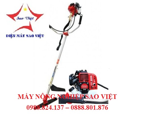 Máy cắt cỏ 2 thì Oshima 260 bạc cần xoay 