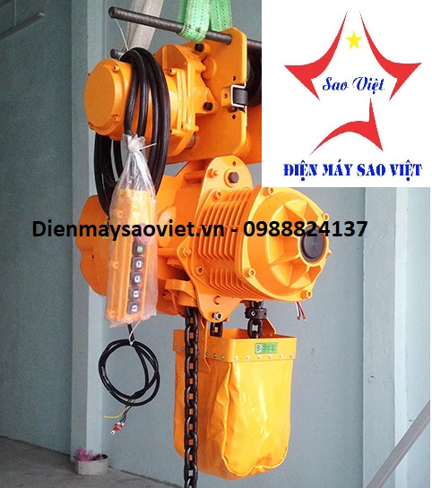 Pa lăng xích điện Yamafuji KKBB01-01 di chuyển 