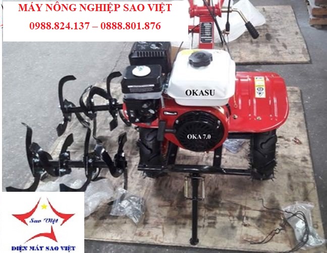 Máy xới đất Kamasuki 170 bình xăng trắng 