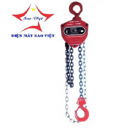 Pa lăng xích kéo tay Nitto 1 tấn 5m 