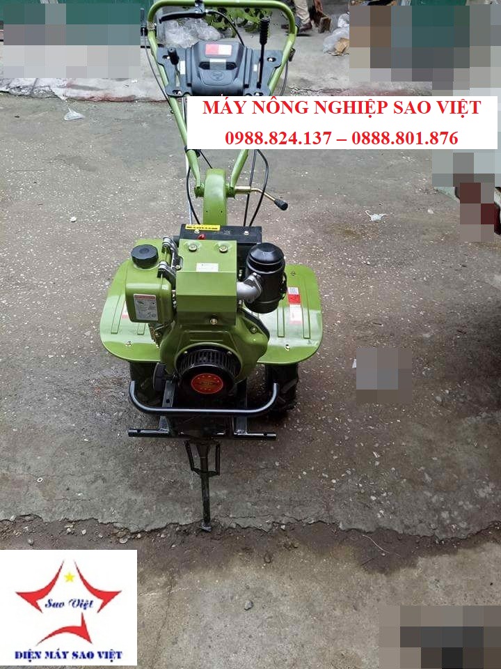 Máy xới đất Trâu Vàng 173 chạy dầu có chuyển hướng 