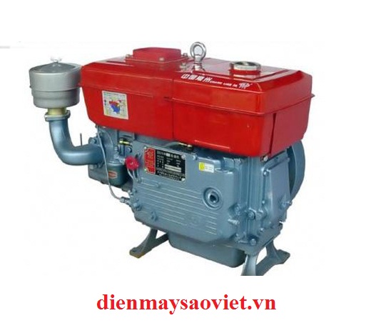Động cơ nổ Diesel D28 làm mát bằng gió, đề 