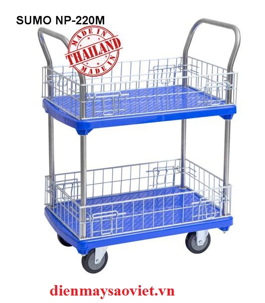 Xe đẩy hàng sàn nhựa Sumo NP-220M 