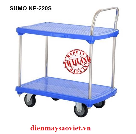 Xe đẩy hàng sàn nhựa Sumo NP-220S 