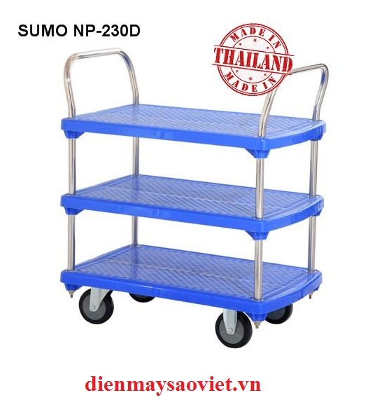 Xe đẩy hàng sàn nhựa Sumo NP-230D 