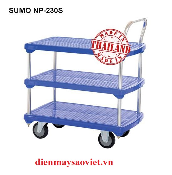 Xe đẩy hàng sàn nhựa Sumo NP-230S 